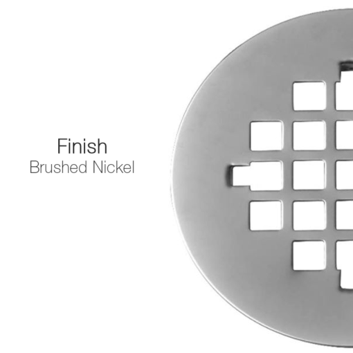 Universal Snap Tile Shower Strainer (4-1/4" Brushed Nickel) C8036 aluids