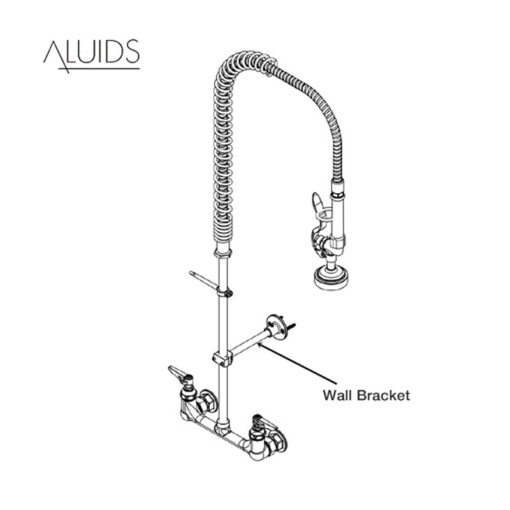 9" Wall Mount Bracket For Upright Pre Rinse C8076 aluids