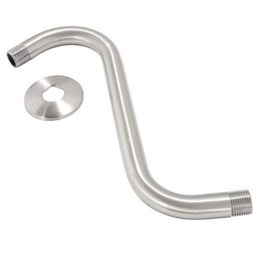 S Style Shower Arm - Brushed Finish C8011 aluids