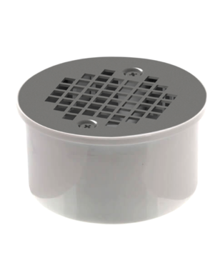 Floor drain with screw in strainer 3" X 4"