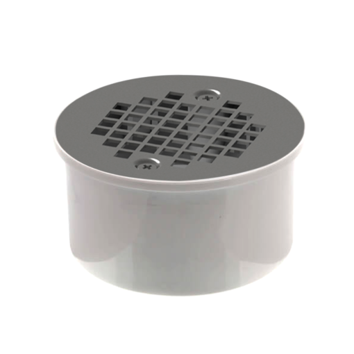 Floor drain with screw in strainer 3" X 4"