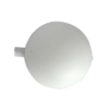 3" PVC Float Ball White With Brass Insert 1/4"-20" C14232 aluids