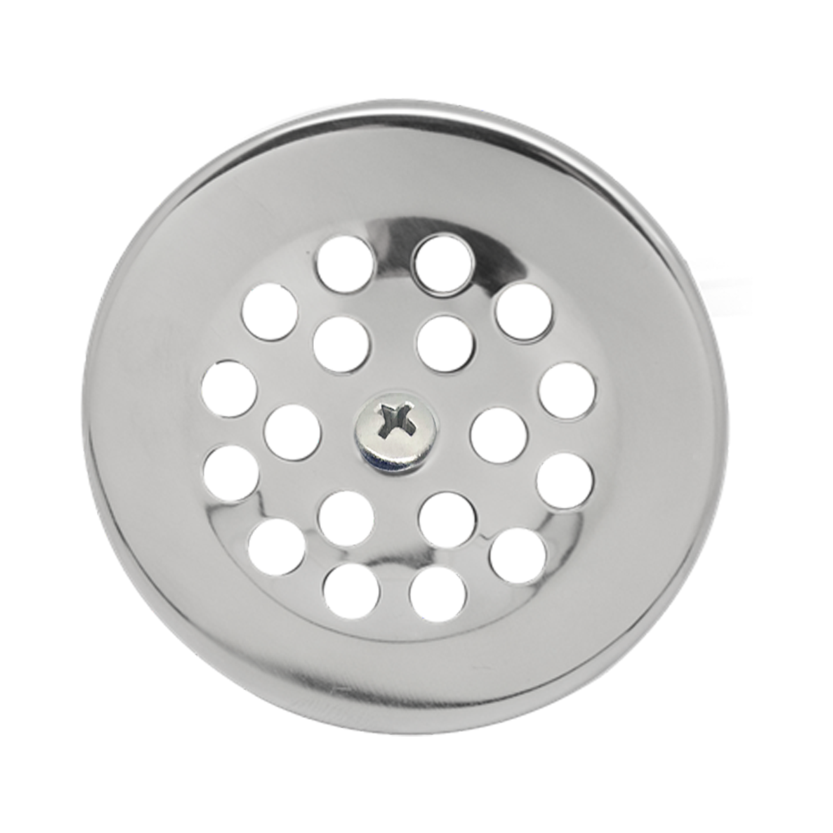 Bathtub Drain Grid or Strainer in Chrome