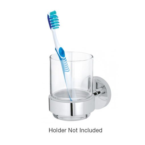 Toothbrush Holder - Clear Glass only C8568 aluids