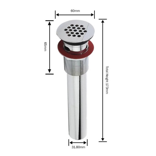 Lavatory Grid Strainer- 6" C768 kromedispense