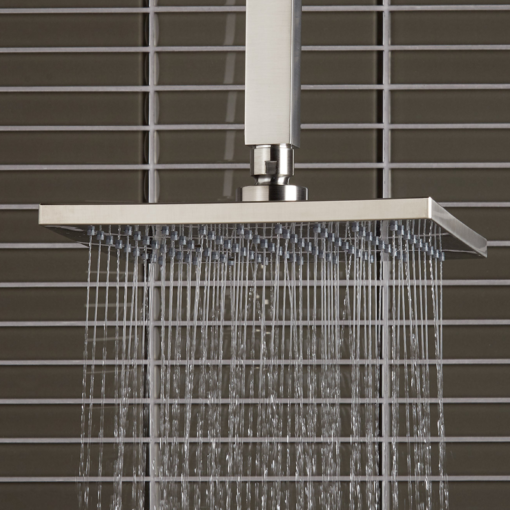 3" Ceiling Shower Arm Square - Brushed Nickel C8993 aluids