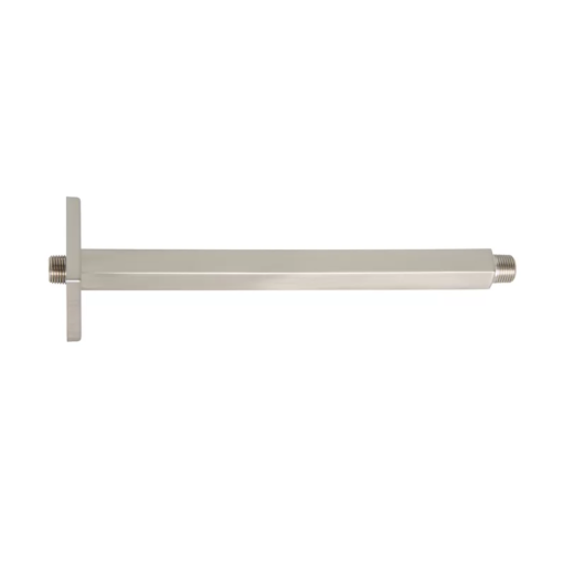 9" Ceiling Shower Arm Square - Brushed Nickel C8995 aluids