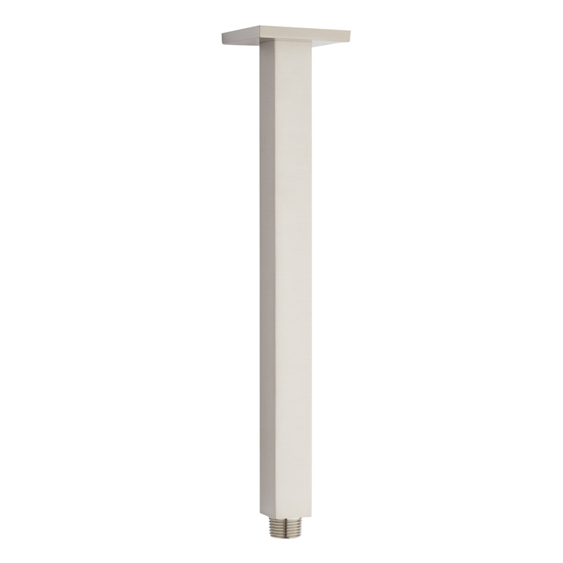 9" Ceiling Shower Arm Square - Brushed Nickel C8995 aluids