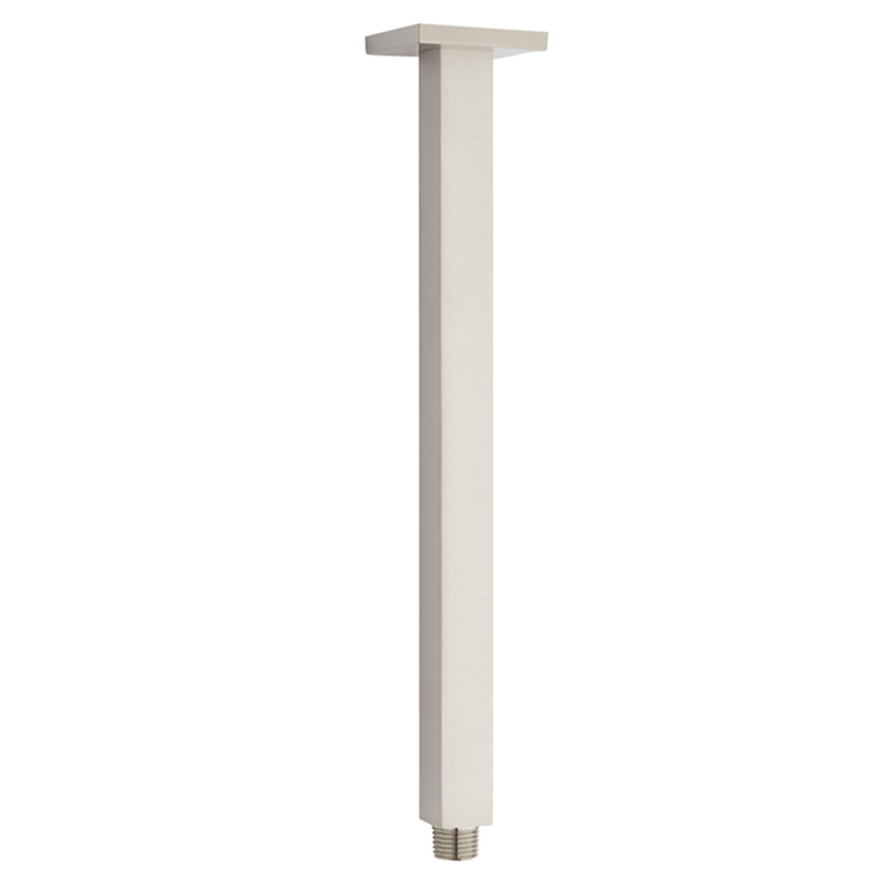 18" Ceiling Shower Arm Square - Brushed Nickel C8999 aluids