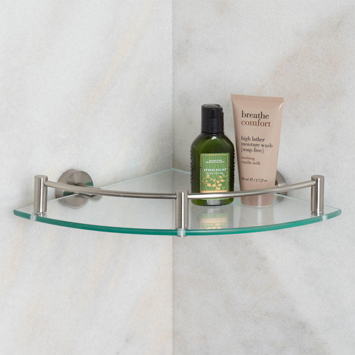 Corner Glass Shelf, Bathroom Accessories