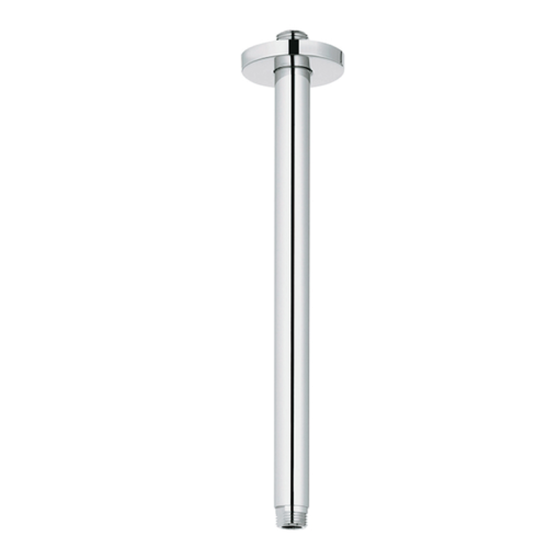 12" Ceiling Shower Arm Round - Polished Chrome C8890 aluids