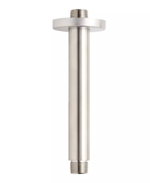 9" Ceiling Shower Arm Round - Brushed Nickel C8889 aluids