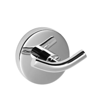 H2O Double Robe Hook - Polished Chrome C1945 aluids