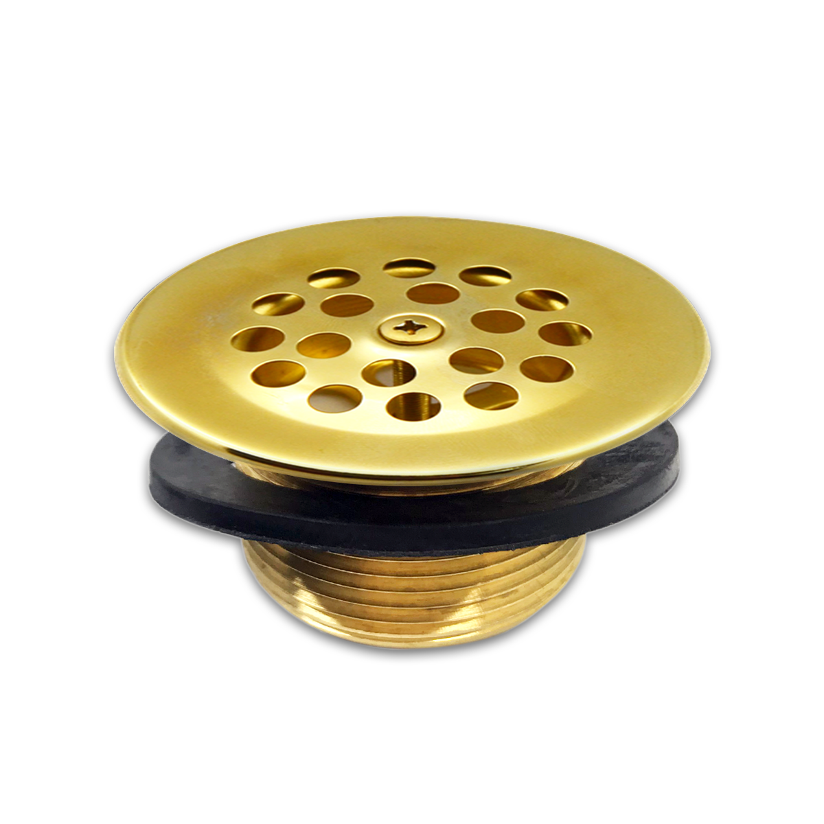 Brass Tub Drain Body with Rubber Washer-C8054.50 - Aluids Usa