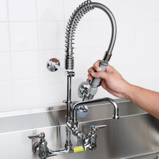 32" SS Flexible Pipe for Pre-Rinse Faucet, Less Handle C8231 aluids