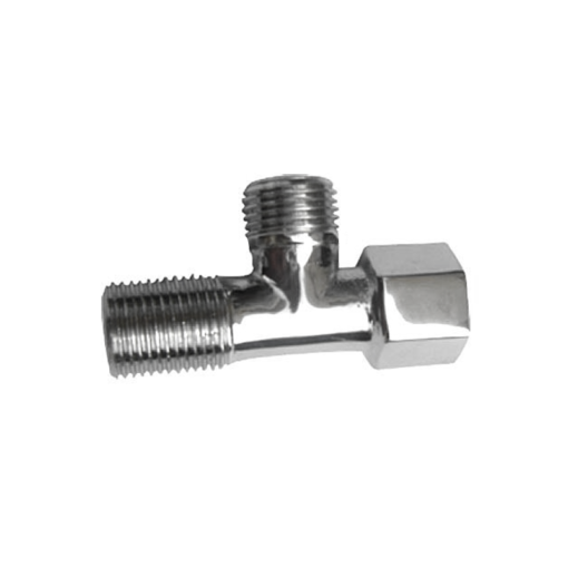 1/2" TEE Male X Female, Polished Chrome - Pipe Fitting