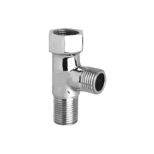 1/2" TEE Male X Female, Polished Chrome - Pipe Fitting