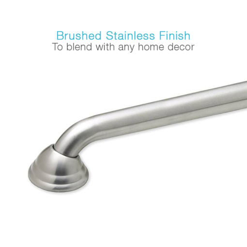 Wall Mount Grab Bar, Stainless Steel