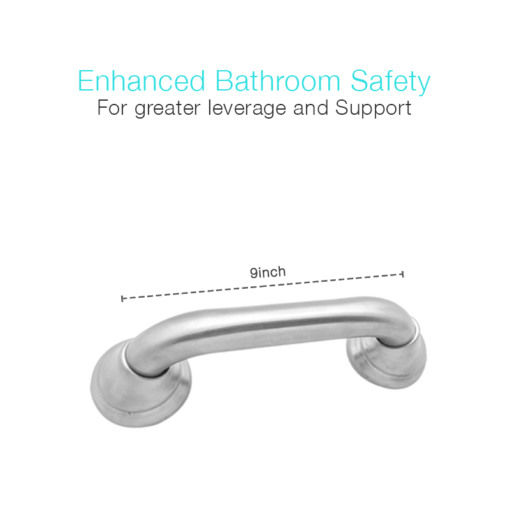 Wall Mount Grab Bar, Stainless Steel