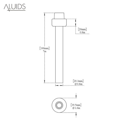 Bar Sink Overflow Pipe C8043 aluids