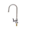 Single Hole Pantry Deck Mount Faucet, Lever Handle, 5 1/2" Rigid Gooseneck w/Stream Regulator & 1/2" NPSM Male Inlet C8450 aluids