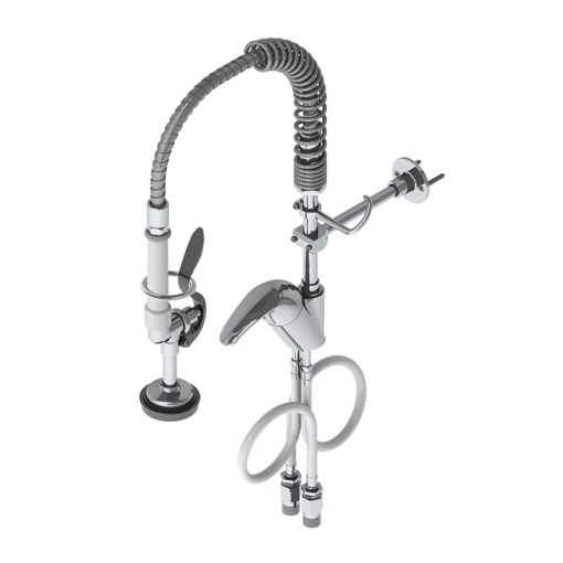 Pre-Rinse Unit: Short Height, Single Hole Deck Mount, High Flow Spray Valve C8221-CE aluids