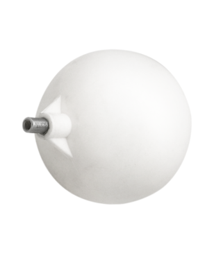 5" PVC Float Ball White With Brass Insert 14219 aluids