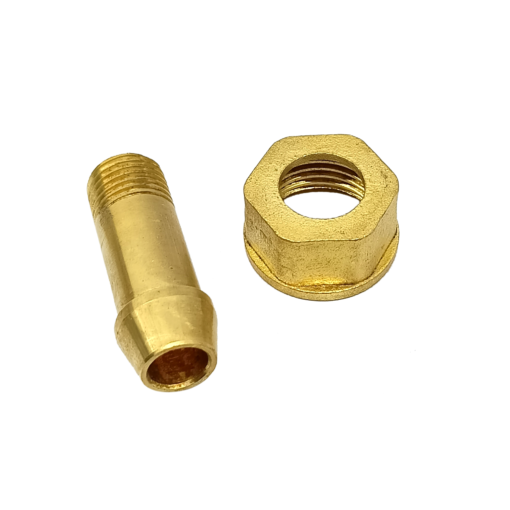 1/4" NPT Tailpiece & Nut C8452 aluids