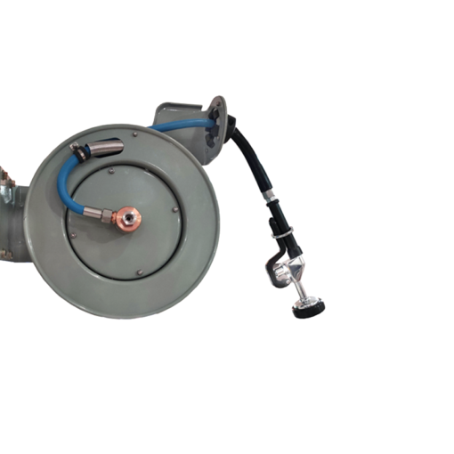 Auto-Retractable Hose Reel 11 meter with Rubber Water Hose & Spray Gun C8270 aluids