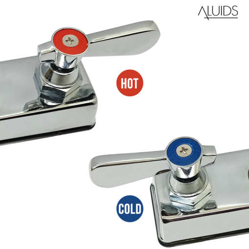 Ecoline Deck Mount Workboard Faucet with 4" Centers C8440 Aluids