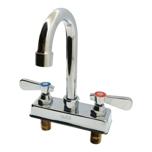 Ecoline Deck Mount Workboard Faucet with 4" Centers C8440 Aluids