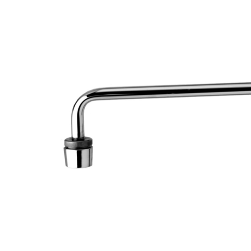 Wall Mounted Wok Wand Range Faucet with 13" and 17" Swing Spout, 2.2 GPM Aerator, and 3/8" NPT Female Inlet - Cold Water Only C8494 aluids