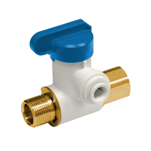 Angle Stop Valve 3/8" Male x 3/8 Female - 3/8" OD tube C2175 aluids