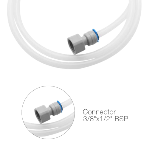 1/2″ BSP Connector With 3/8″OD X 5 Feet Hose (PP Pipe Assembly) C029 aluids