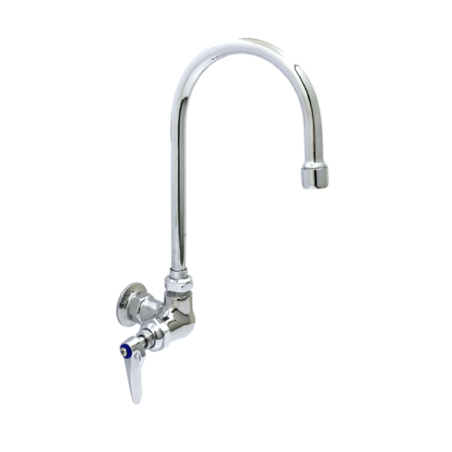 Single Pantry Faucet, Single Hole Base, Wall Mount, 3 1/2" Swivel gooseneck C8598 aluids