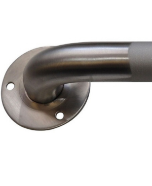 Ecoline peened wall mount grab bars-BRUSHED STAINLESS FINISH C9071 Aluids