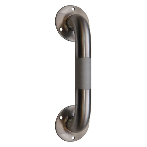 Ecoline peened wall mount grab bars-BRUSHED STAINLESS FINISH C9071 Aluids