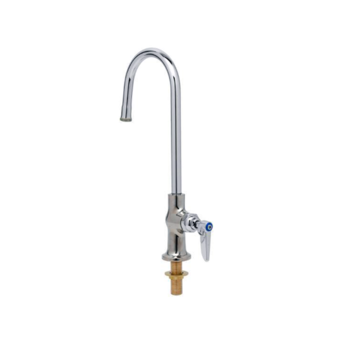 Single Hole Deck Mount Pantry Faucet, Single Lever with 3-1/2" Wide Gooseneck Spout C8437 aluids