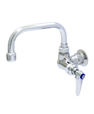 Single Pantry Faucet, Single Hole Base, Wall Mount, 6" Swing Nozzle C8448 aluids