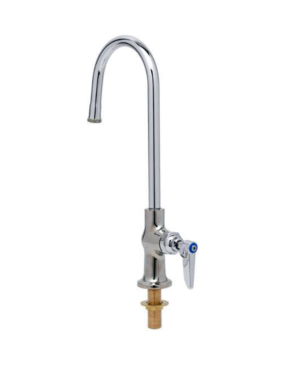 Single Hole Deck Mount Faucet with 3-3/4" Rigid Gooseneck spout C8471 aluids