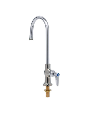 Single Hole Deck Mount Pantry Faucet, Single Lever with 5 11/16" Wide Swivel Gooseneck Spout C8472 aluids