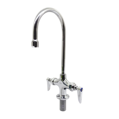 Double Pantry Faucet, Single Hole Base, 3 1/2" Swivel Gooseneck C8529 aluids