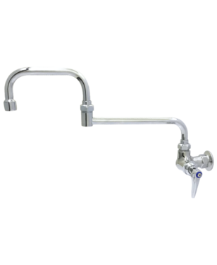 Single Pantry Faucet, Single Hole Base, Wall Mount, 12" Double Joint Swing Nozzle C8564 Aluids