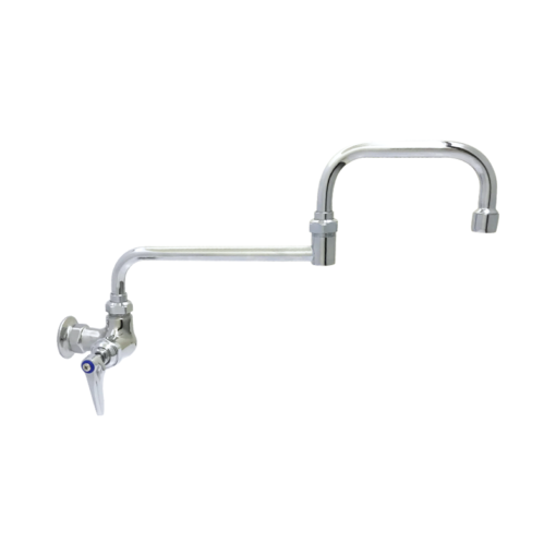 Single Pantry Faucet, Single Hole Base, Wall Mount, 12" Double Joint Swing Nozzle C8564 Aluids