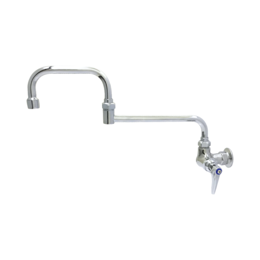 Single Pantry Faucet, Single Hole Base, Wall Mount, 15" Double Joint Swing Nozzle C8565 aluids