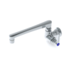 Single Pantry Faucet, Single Hole Base, Wall Mount, 6" Cast Spout C8575 aluids