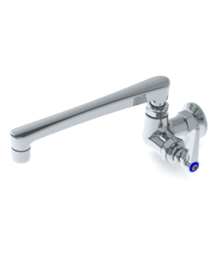 Single Pantry Faucet, Single Hole Base, Wall Mount, 6" Cast Spout C8575 aluids