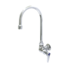 Single Pantry Faucet, Single Hole Base, Wall Mount, 3 1/2" Swivel gooseneck C8598 aluids