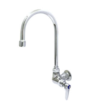 Single Pantry Faucet, Single Hole Base, Wall Mount, 3 1/2" Swivel gooseneck C8598 aluids