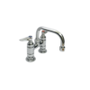 Double Pantry Deck Mount Swivel Base Faucet with 8 inch Swing Nozzle
